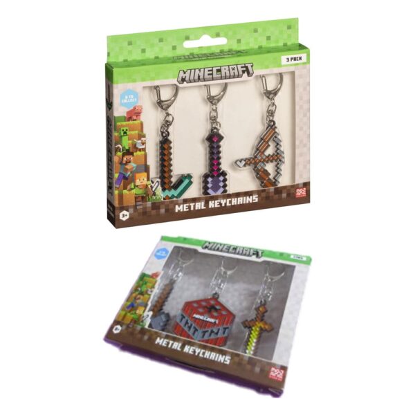Minecraft - Keychains 3-Pack