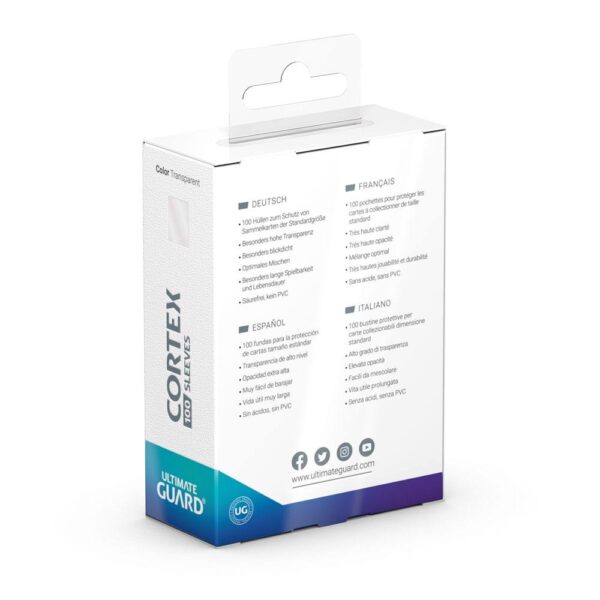 Sleeve - Ultimate Guard Cortex Sleeves Matte Standard Size 100 (Transparent)